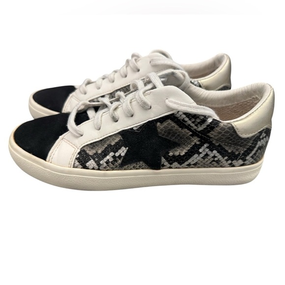 Vintage Havana Sonny Snake Skin Low Top Gold Black White Sneakers Size 6.5M - Picture 4 of 11